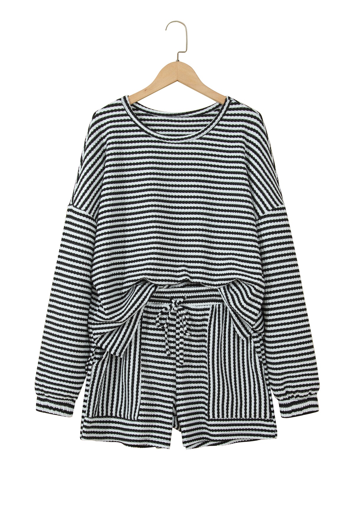 Stripe Two Piece Short Set