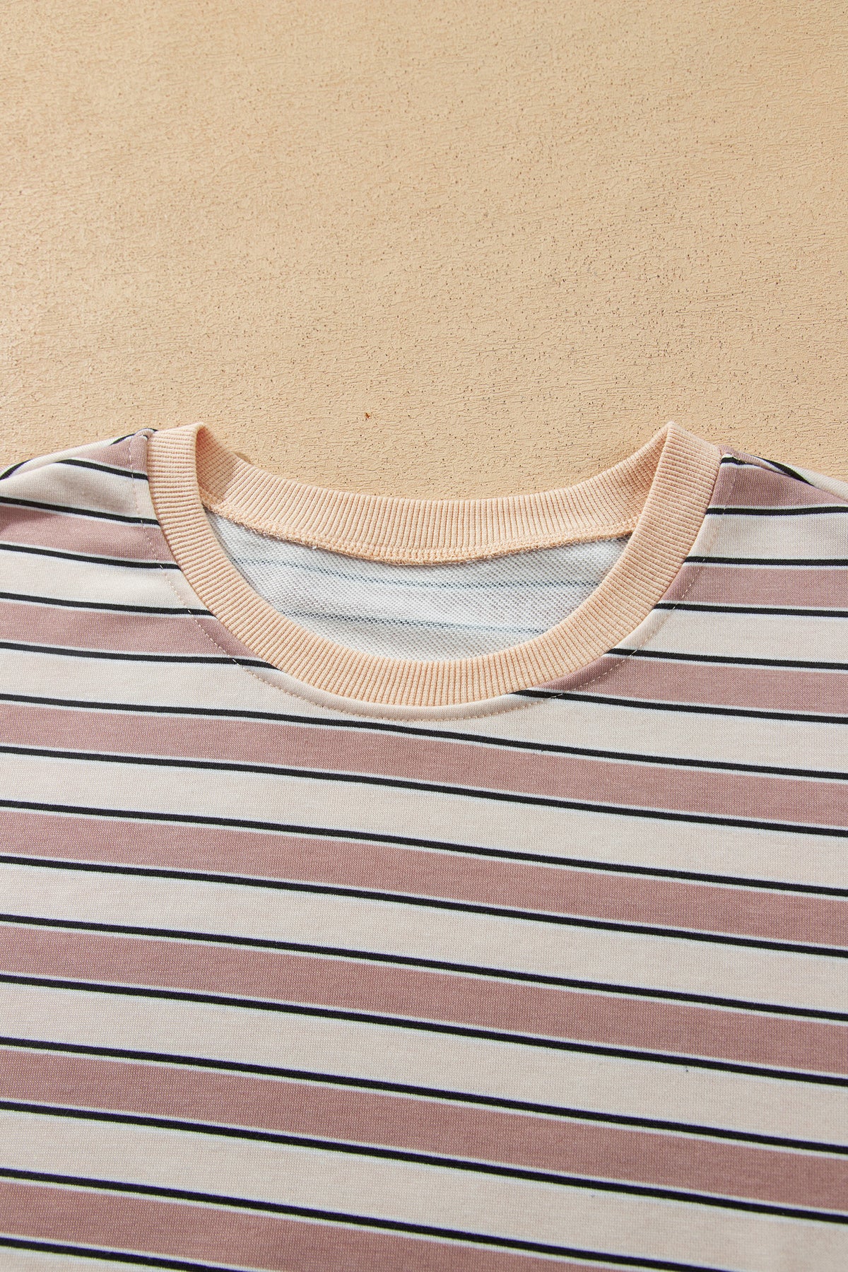 Khaki Stripe Pants Set