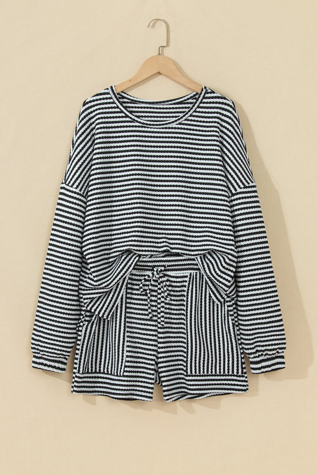 Stripe Two Piece Short Set