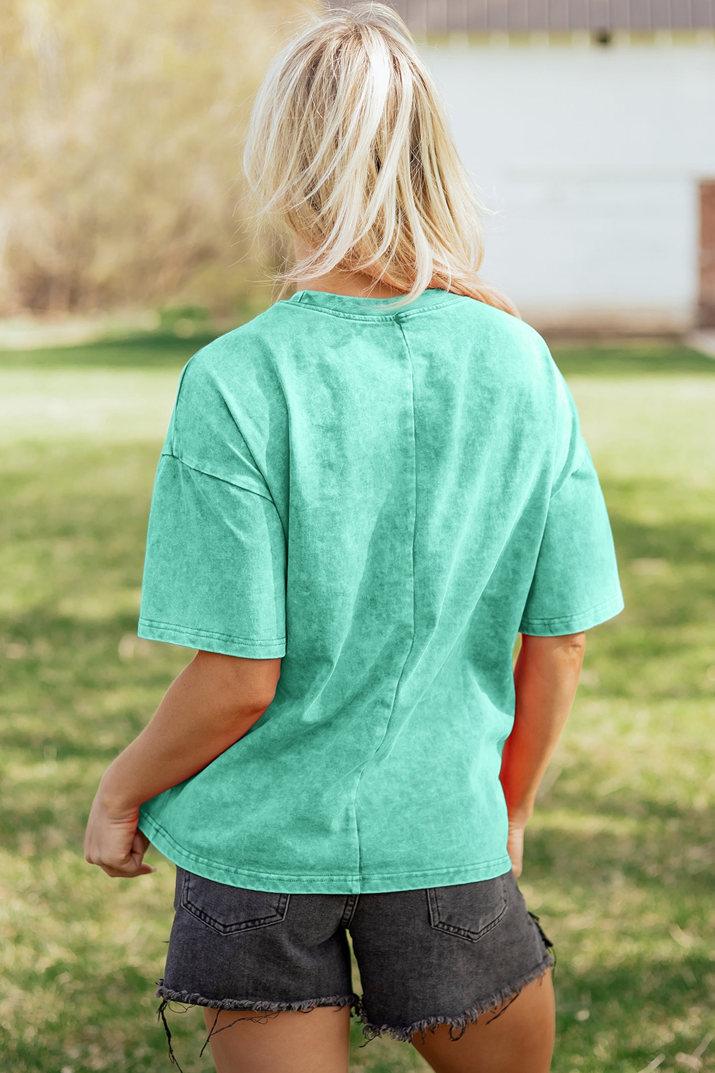 Cotton Mineral Washed Oversize Tee
