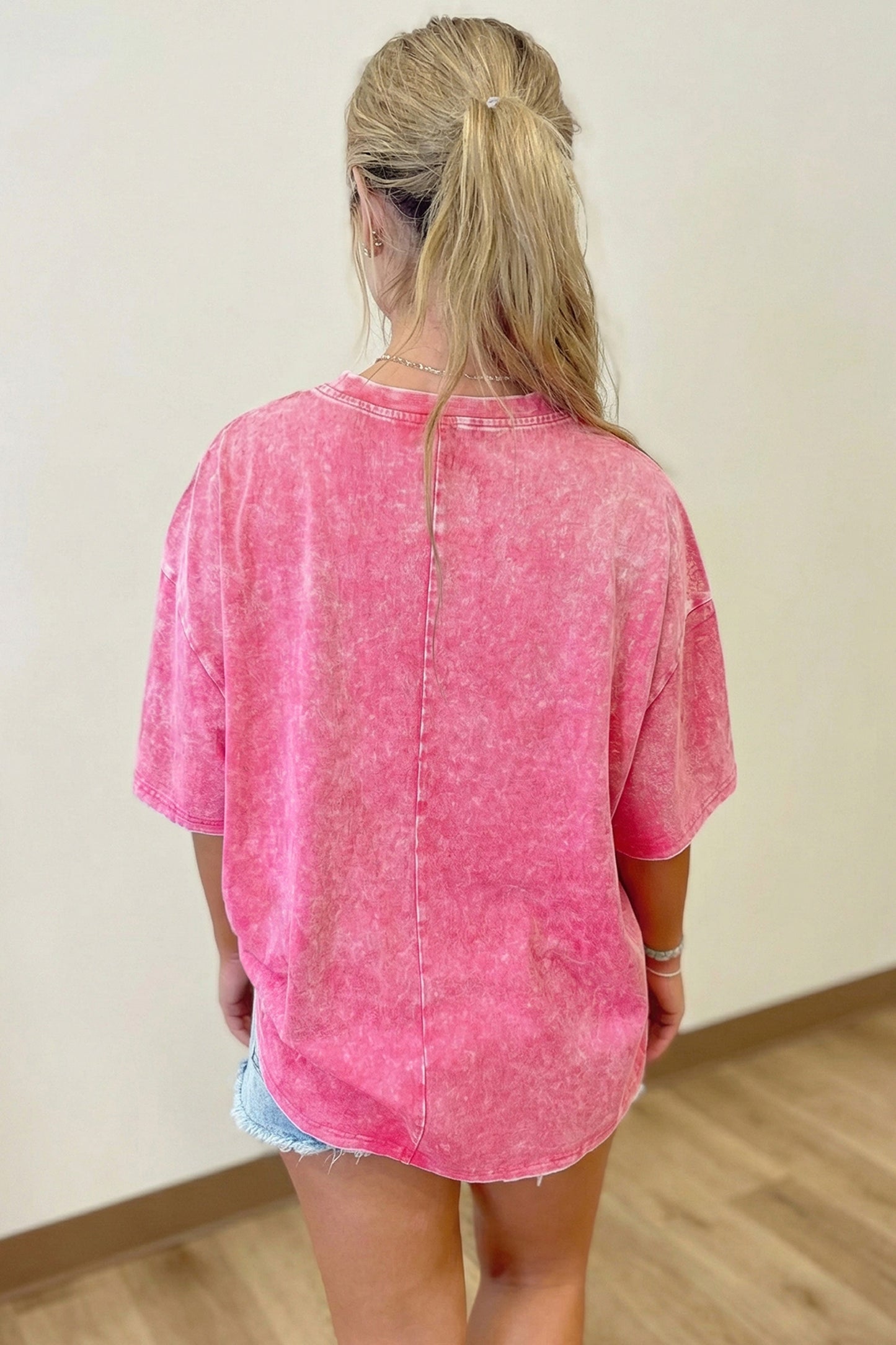 Cotton Mineral Washed Oversize Tee