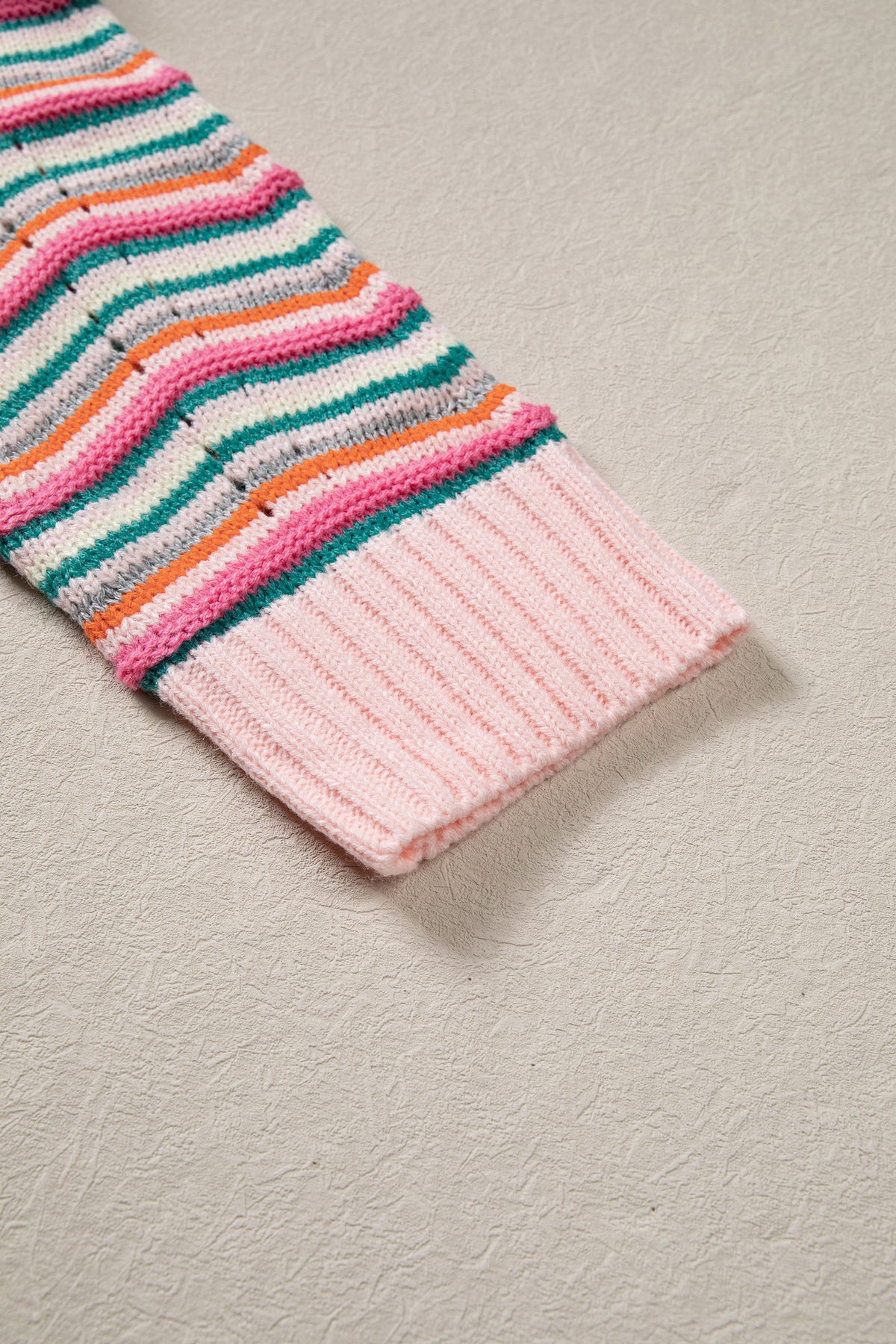 Multicolour Chevron Striped Sweater