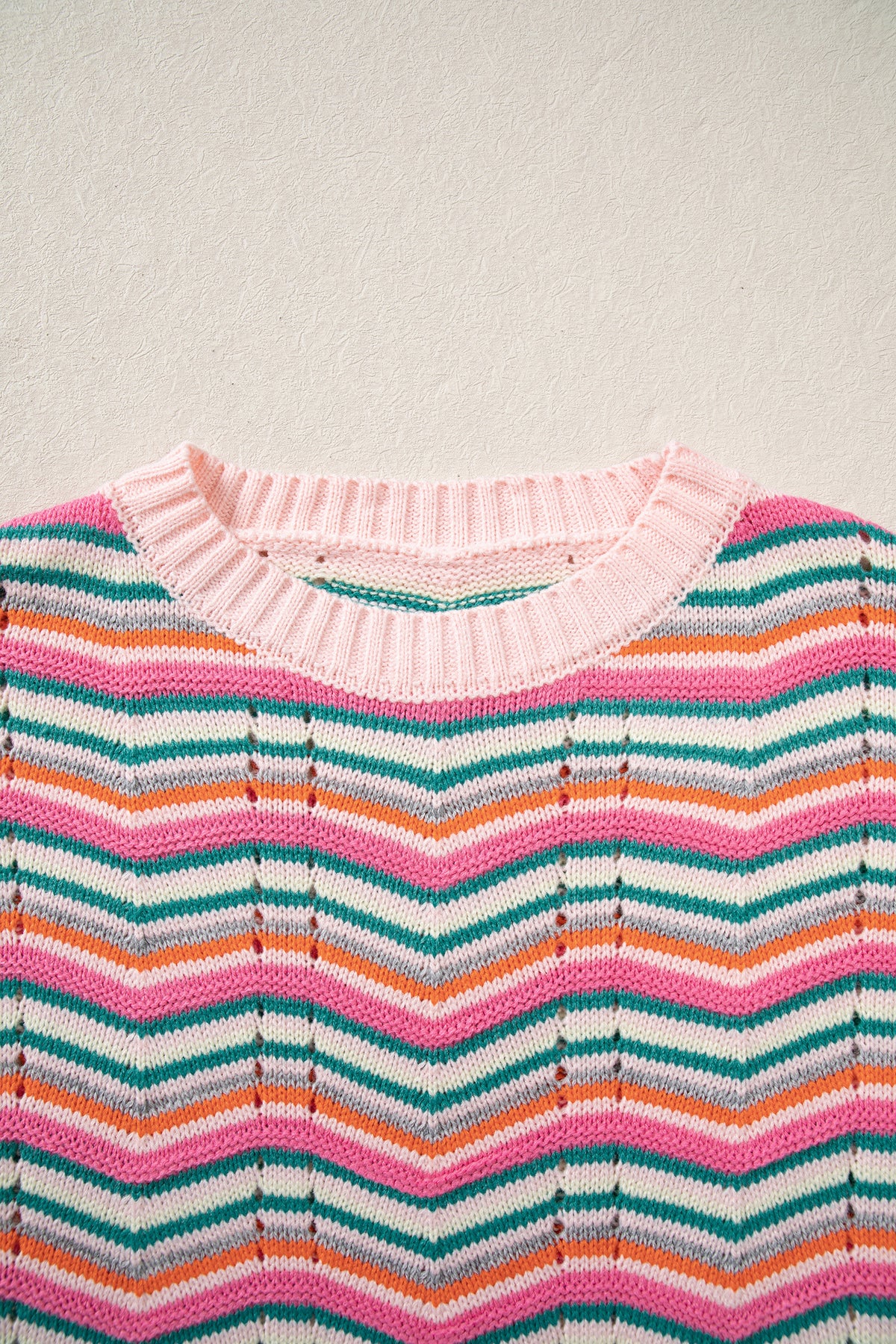 Multicolour Chevron Striped Sweater