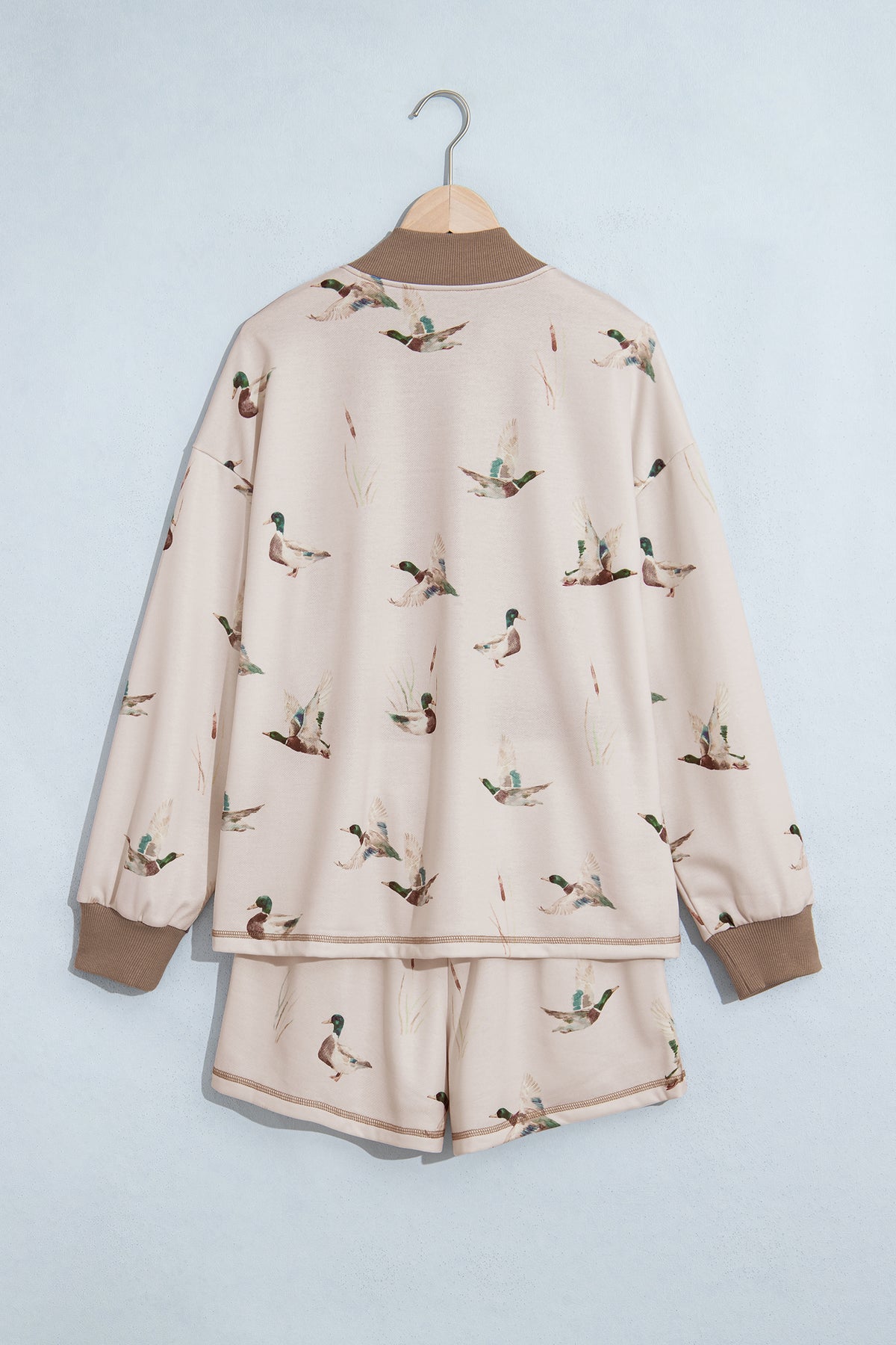 Khaki Mallard Shorts Set