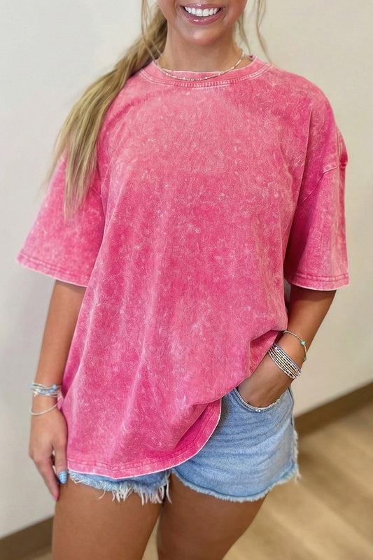 Cotton Mineral Washed Oversize Tee