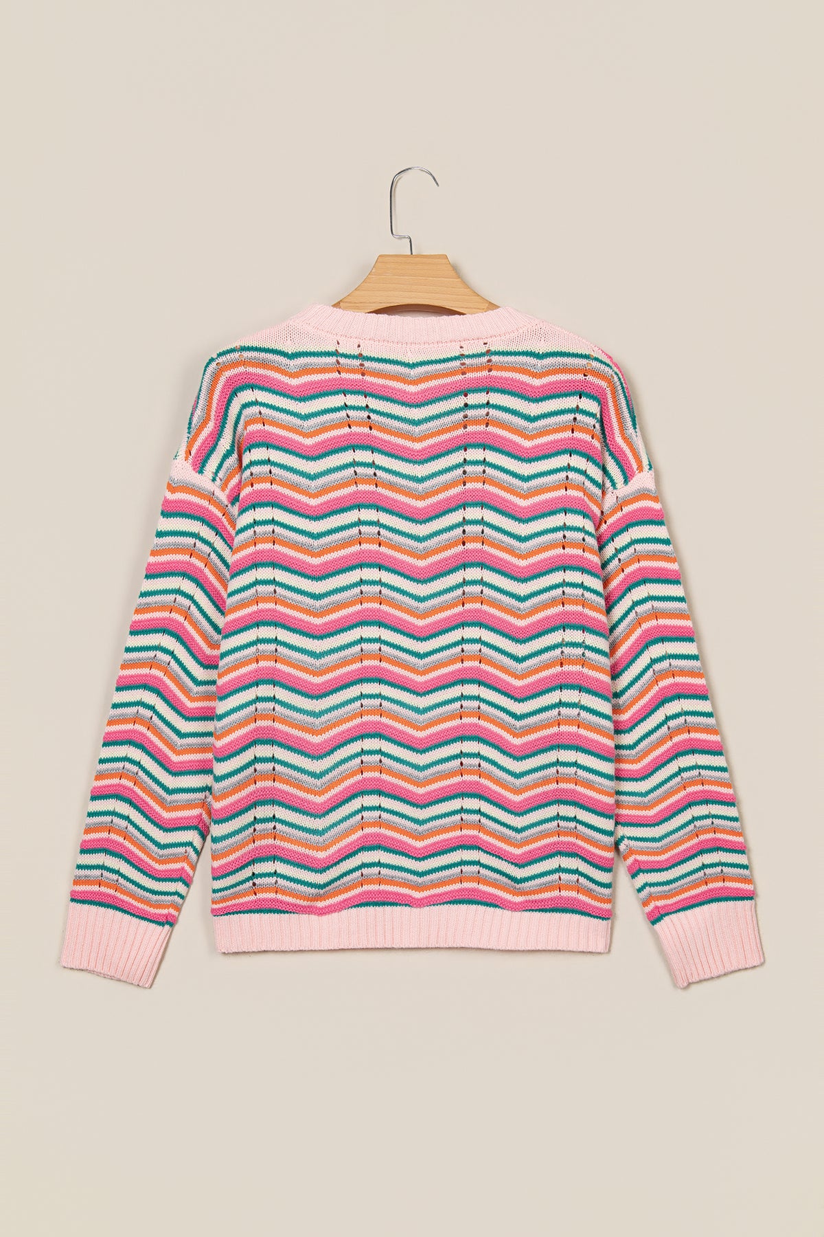 Multicolour Chevron Striped Sweater