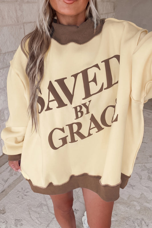 Saved By Grace Oversized Sweatshirt
