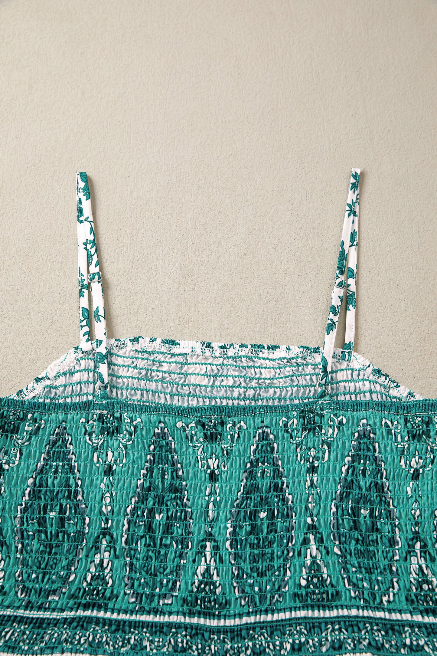 Green Boho Floral Print Maxi Dress