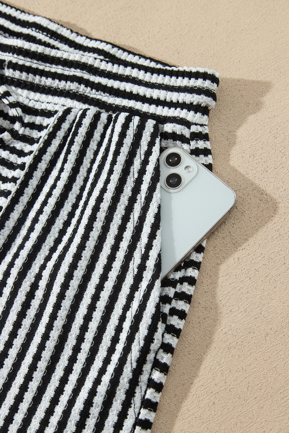 Stripe Two Piece Short Set