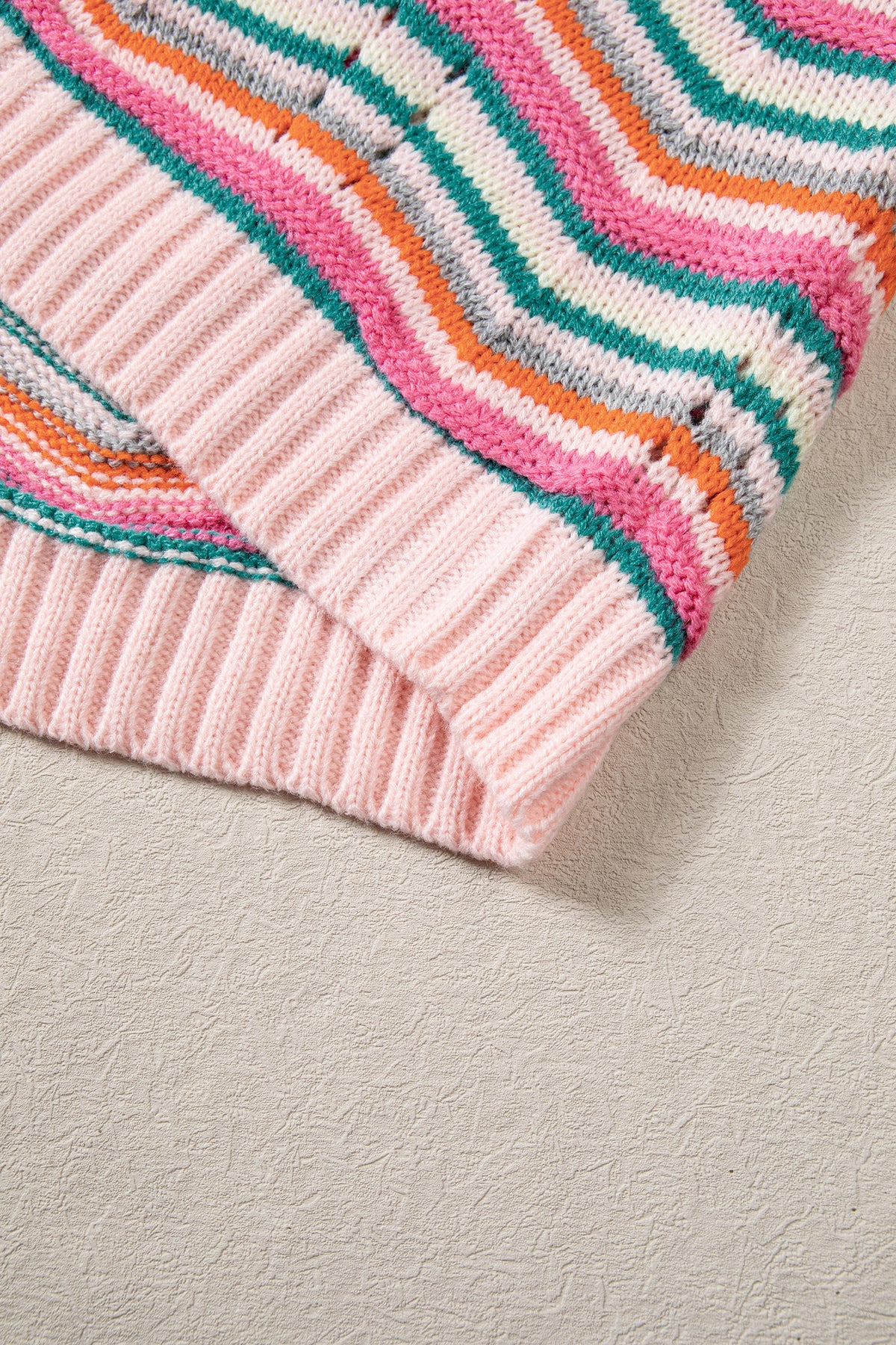 Multicolour Chevron Striped Sweater